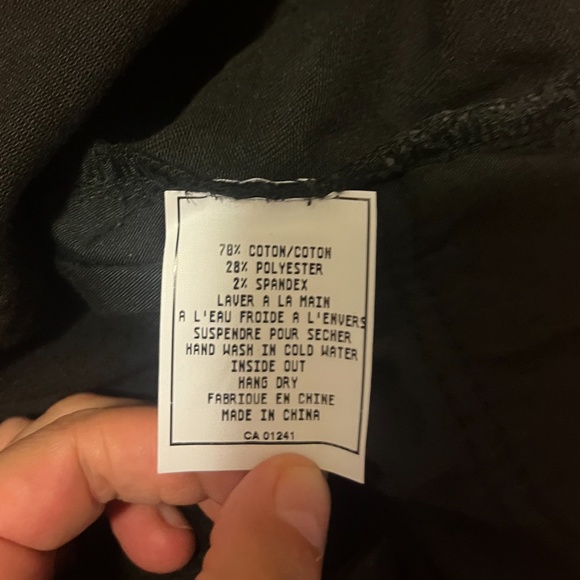 Vibrant M.I.U black with painted white bands and crossover waist jeans NWT - Picture 13 of 14